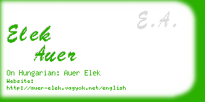 elek auer business card